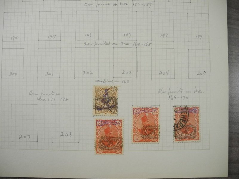 PERSIA, Excellent Stamp Collection hinged on pages