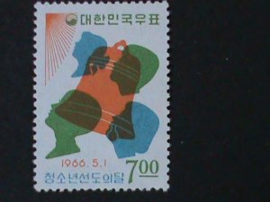 KOREA-1966-SC#507-ST.91- PROPER GUIDEANCE OF YOUNG PEOPLE-MNH-VF-LAST ONE-