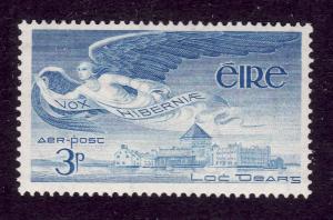 Ireland-Sc#C2-unused hinged 3p blue airmail-1948-65-