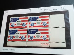 U.S Scott #C90 Mint Never Hinged Plate Block