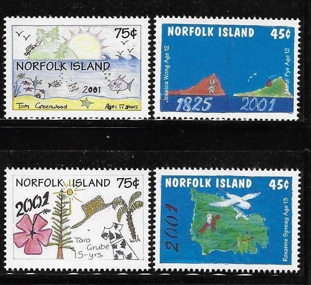 Norfolk island 2000 Millennium children´s art MNH A42