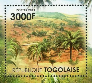 Landscapes of Togo Stamp Trees Plantains Palms Bull S/S MNH #4111 / Bl.630