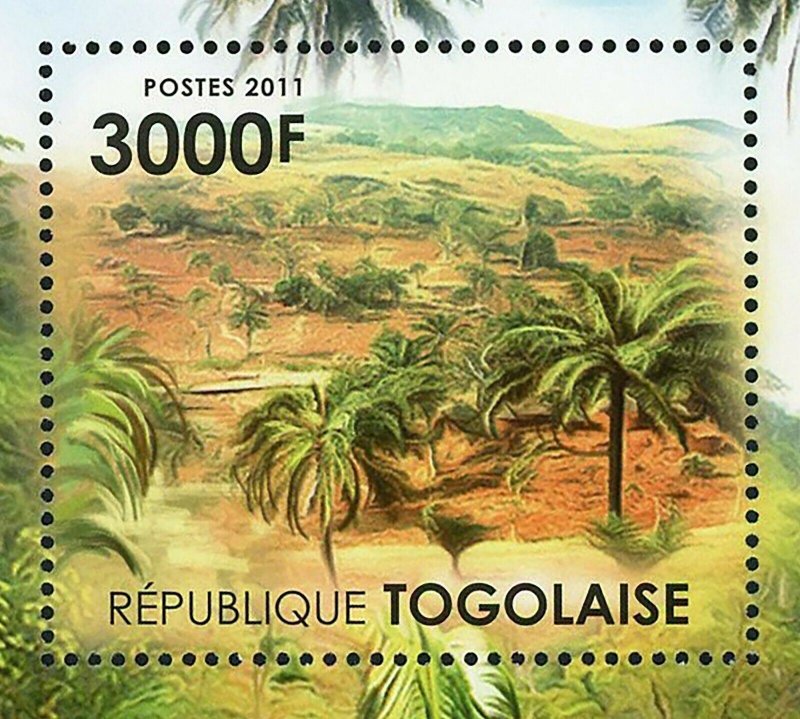 Landscapes of Togo Stamp Trees Plantains Palms Bull S/S MNH #4111 / Bl.630