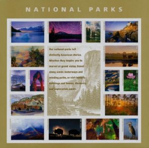 ​(G) USA Sc#5080 National Parks Full Sheet of 16 forever stamps MNH