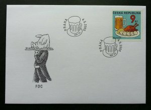 Czech Republic Food 2005 Cuisine Beer Drink Pig Waiter Roaster Chicken (FDC)