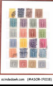 COLLECTION OF AUSTRIA 1912-1935 STAMPS IN SMALL STOCK BOOK