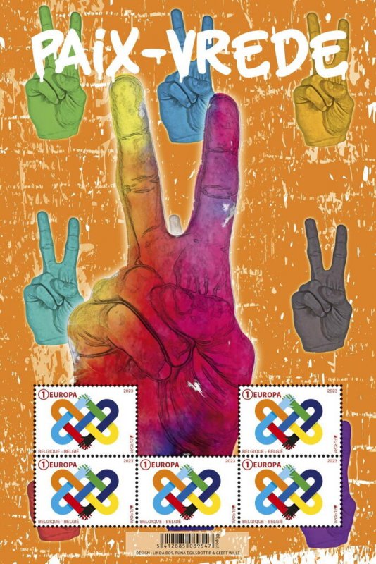 Belgium 2023 MNH Stamps Mini Sheet Europa CEPT Peace