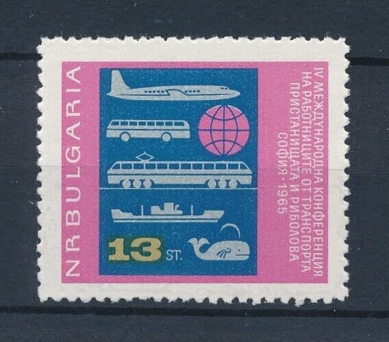 [113941] Bulgaria 1965 Transport Railway train ship airplane whale  MNH