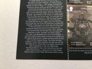 Gibraltar 2014 Royal Marines mint never hinged  stamps sheet  A14071