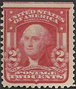 # 319 Mint No Gum Carmine George Washington Type I