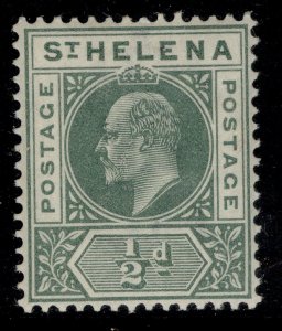 ST. HELENA EDVII SG53, ½d green, M MINT.