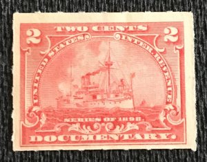 US MNG #R164 Single Battleship SCV $.25 L37