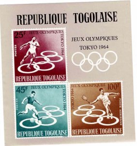 Togo 1964 Sc C43a Tokyo Olympic Games Souvenir Mini-sheet MNH