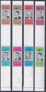 UAE RAS AL KHAIMA 1963 SPACE ASTRONAUTS SET OF 8 TWO IMPERF SOUVENIR SHEETS 4