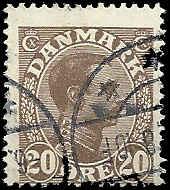 Denmark  - 104   - Used - SCV-0.25