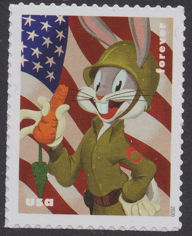 US 5494-5503 5503a Bugs Bunny forever block (10 stamps) MNH 2020 