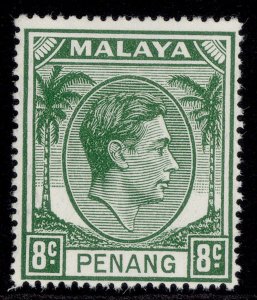 MALAYSIA - Penang GVI SG10, 8c green, NH MINT.