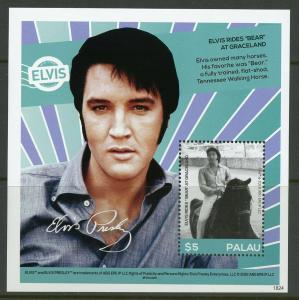 PALAU 2019 ELVIS PRESLEY  SET OF FOUR SOUVENIR  SHEETS  MINT NEVER HINGED 