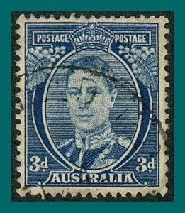 Australia 1940 KGVI,  3d used  #183,SG186