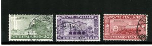 Eritrea #94-96 (E247) St Francis of Assisi issues O/P 1926, Used, F-VF