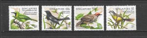 BIRDS - SINGAPORE #834-7 MNH