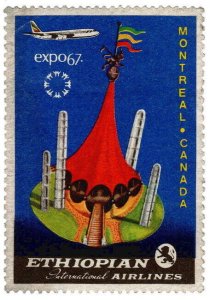 (I.B) Canada Cinderella : Montreal Expo 1967 (Ethiopian Airways)