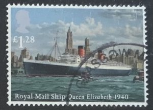 GREAT BRITAIN 2013  MERCHANT NAVY £1.28 RMS QUEEN ELIZABETH SG3523 USED