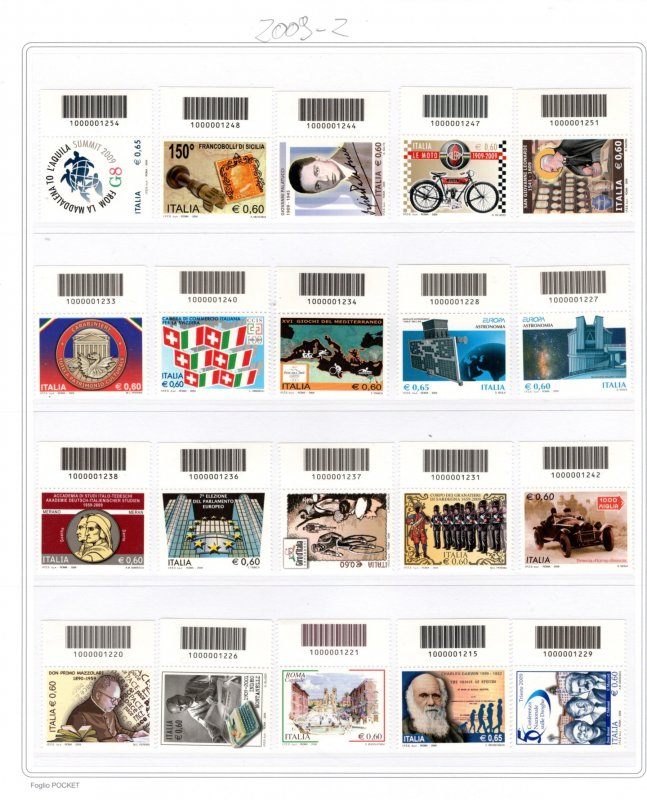 2009 Complete Vintage Barcodes with Certificate