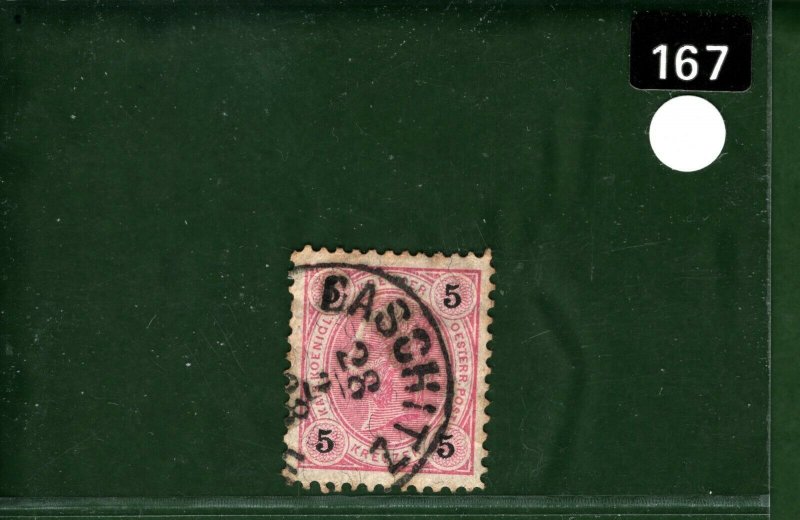 Bohemia AUSTRIA-HUNGARY Stamp *Daschitz* POSTMARK Dašice (Sudetenland) BLACK167