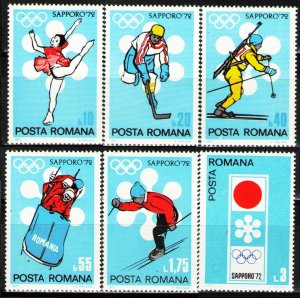 1971 Romania 2984-2989 1972 Olympic Games in Sapporo 4,00 €