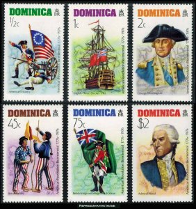 Dominica Scott 472-477 Mint never hinged.