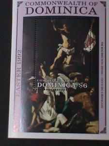​DOMINICA-1992-EASTER'92 SHEET,-MINT S/S VERY FINE WE SHIP TO WORLDWIDE