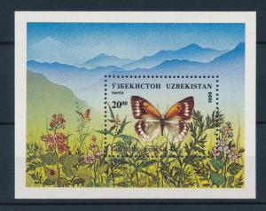 [40341] Uzbekistan 1995 Butterflies Schmetterlingen Papillons  MNH Sheet