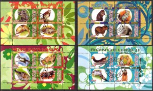 {g076} Congo 2010 Fauna Animals (1) 4 sheets Used / CTO