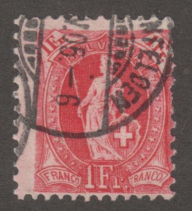 Switzerland 110 Helvetia 1905