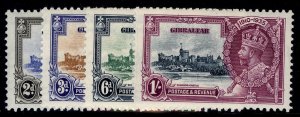 GIBRALTAR GV SG114-117, 1935 SILVER JUBILEE set, NH MINT. Cat £32.