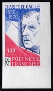 France Polynesia 1980 Charles De Gaulle IMPERFs