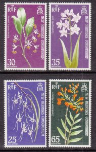 New Hebrides British 171-174 Flowers MNH VF