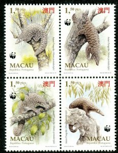 304 - Macau 1995 - WWF - Asian Pangalin - MNH Set