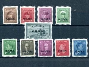 Canada OHMS Lot  Mint VF  NH/LH  