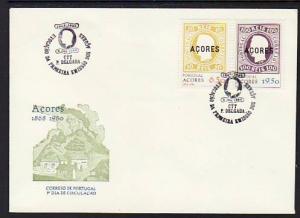 Azores 314-315 Stamp on Stamp 1980 U/A FDC 