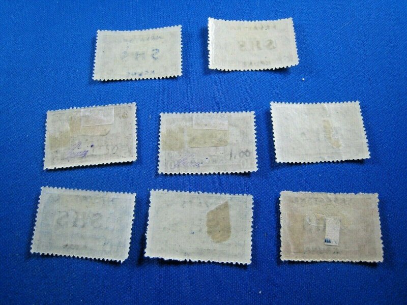 YUGOSLAVIA 1918  (Croatia & Slavonia)  -  SCOTT # 2L16-2L23  COMPLETE SET   MH