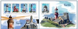 GUINEA BISSAU 2014 2 SHEETS gb14706ab PHARES LIGHTHOUSES