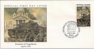 Marshall Islands-Invasion of Yugoslavia Fdc