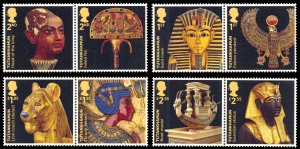 Great Britain 2022 Tutankhamun Scott #4303-4310 Mint Never Hinged