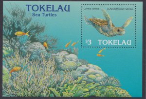 Tokelau # 217-220 & 221, Sea Turtles, Set & Souvenir Sheet, NH, 1/2 Cat.