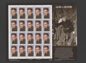 1999 US Scott #3329, 33c James Cagney Sheet of 20 MNH