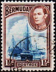 Bermuda. 1938  1 1/2d  S.G.111b Fine Used