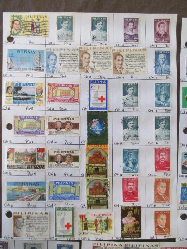 ~175 Philippines - Hinged On Pages- Unchecked - As Received - See Scans (L2)