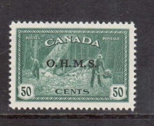 Canada #O9 VF+/NH **With Certificate**